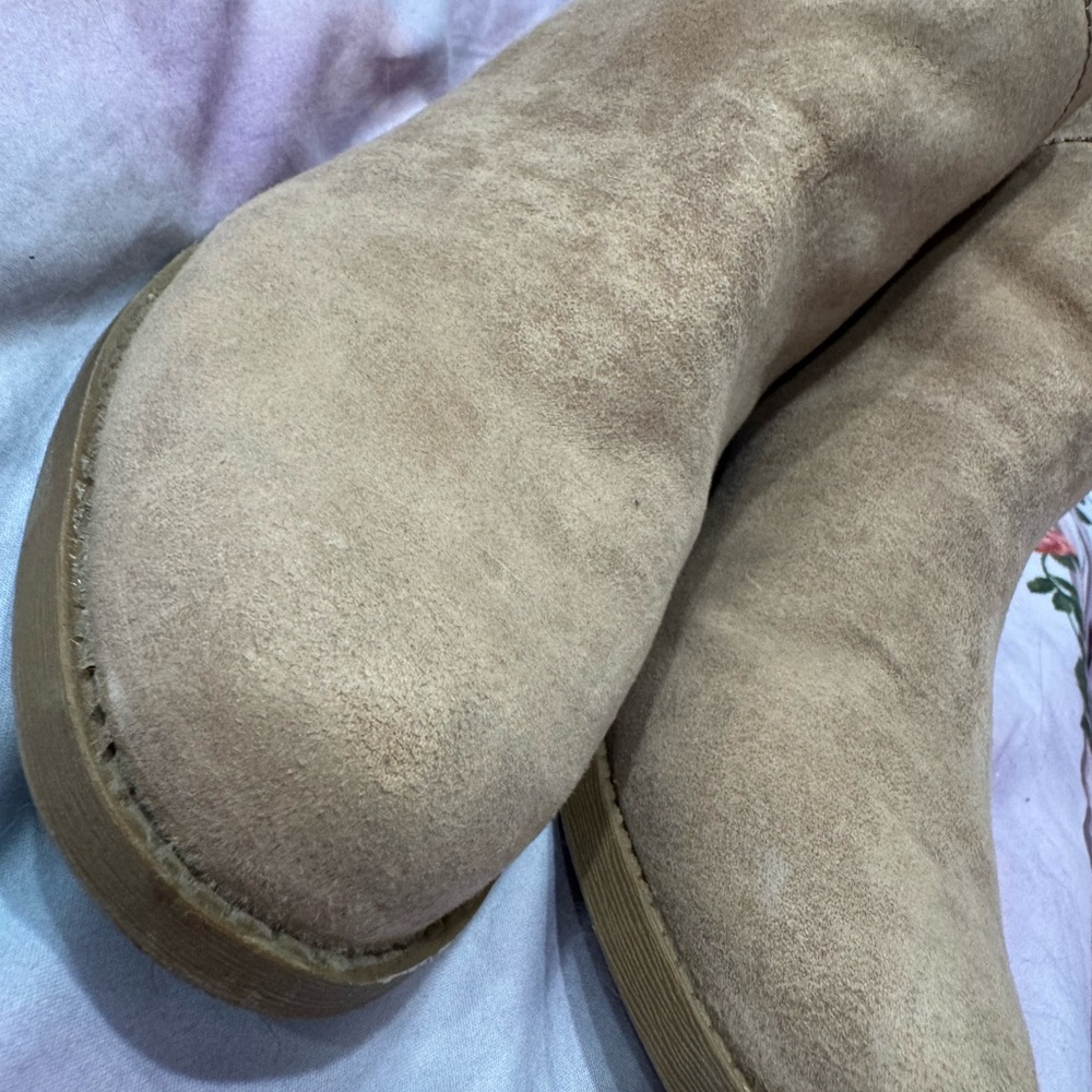 Tan Suede Ankle Boots - Picture 2 of 10